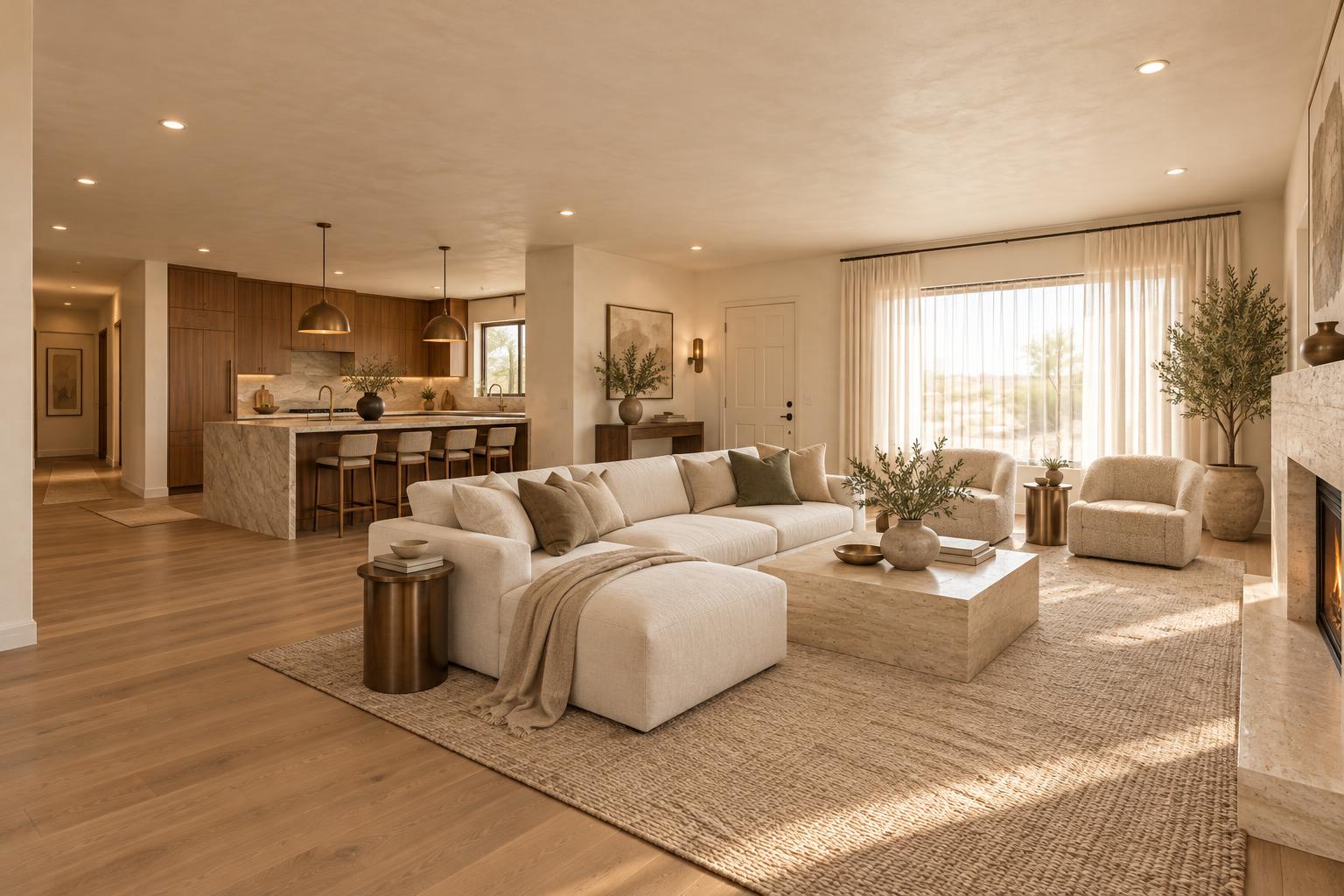 After — Las Vegas living room redesign concept